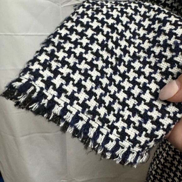 Zara Frilled Tweed Houndstooth  Dress - Picture 6 of 10